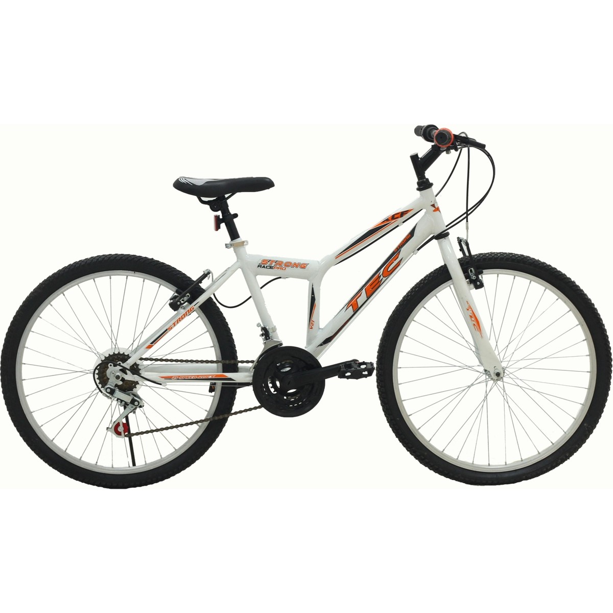 Belderia Tec Strong 26" Jant 21 Vites V-Fren Beyaz-Turuncu Dağ Bisikleti
