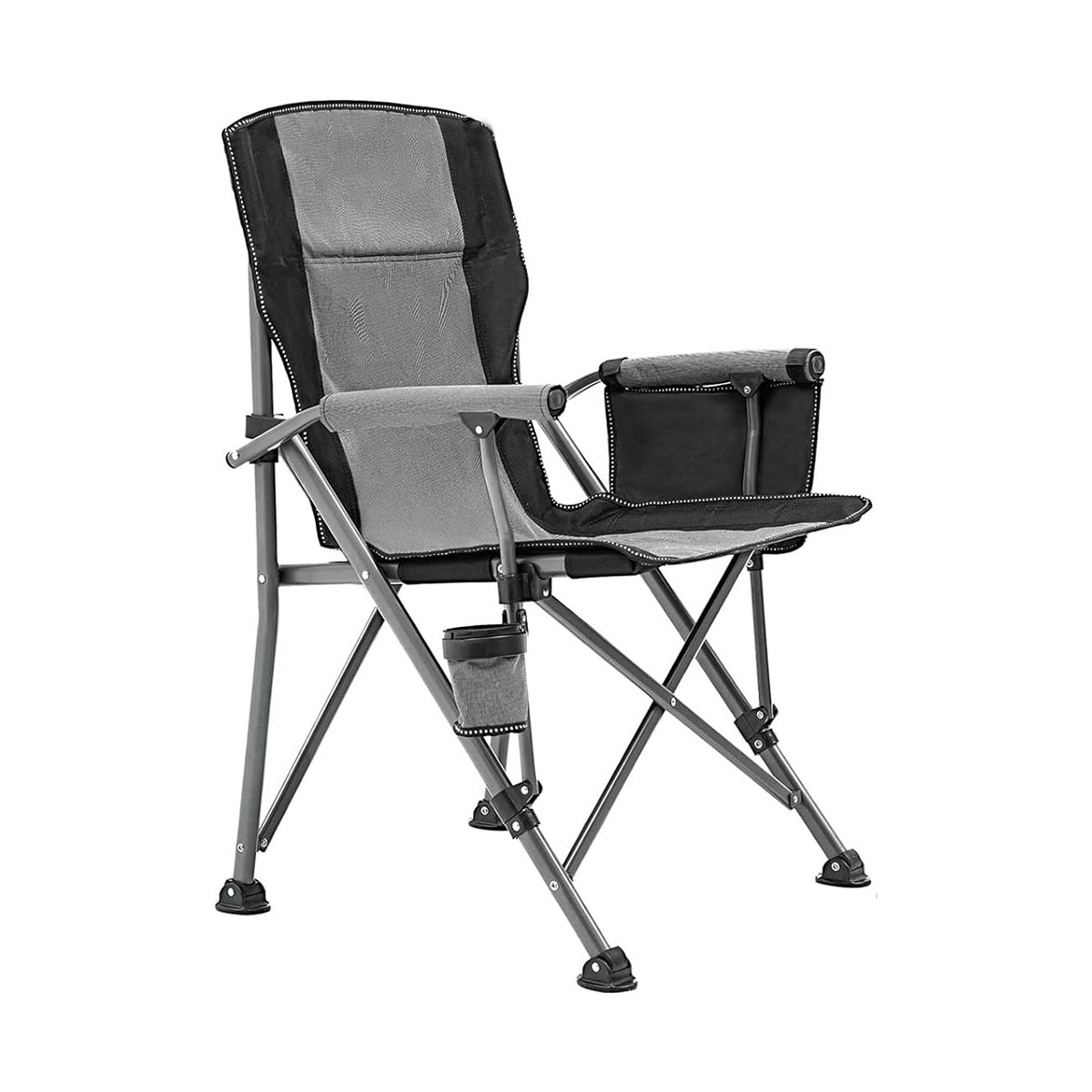 110000715348592.jpg Funky Chairs Katlanabilir Gri Kamp Sandalyesi 150 KG Taşıma Kapasiteli Konforlu ve Fonksiyonel