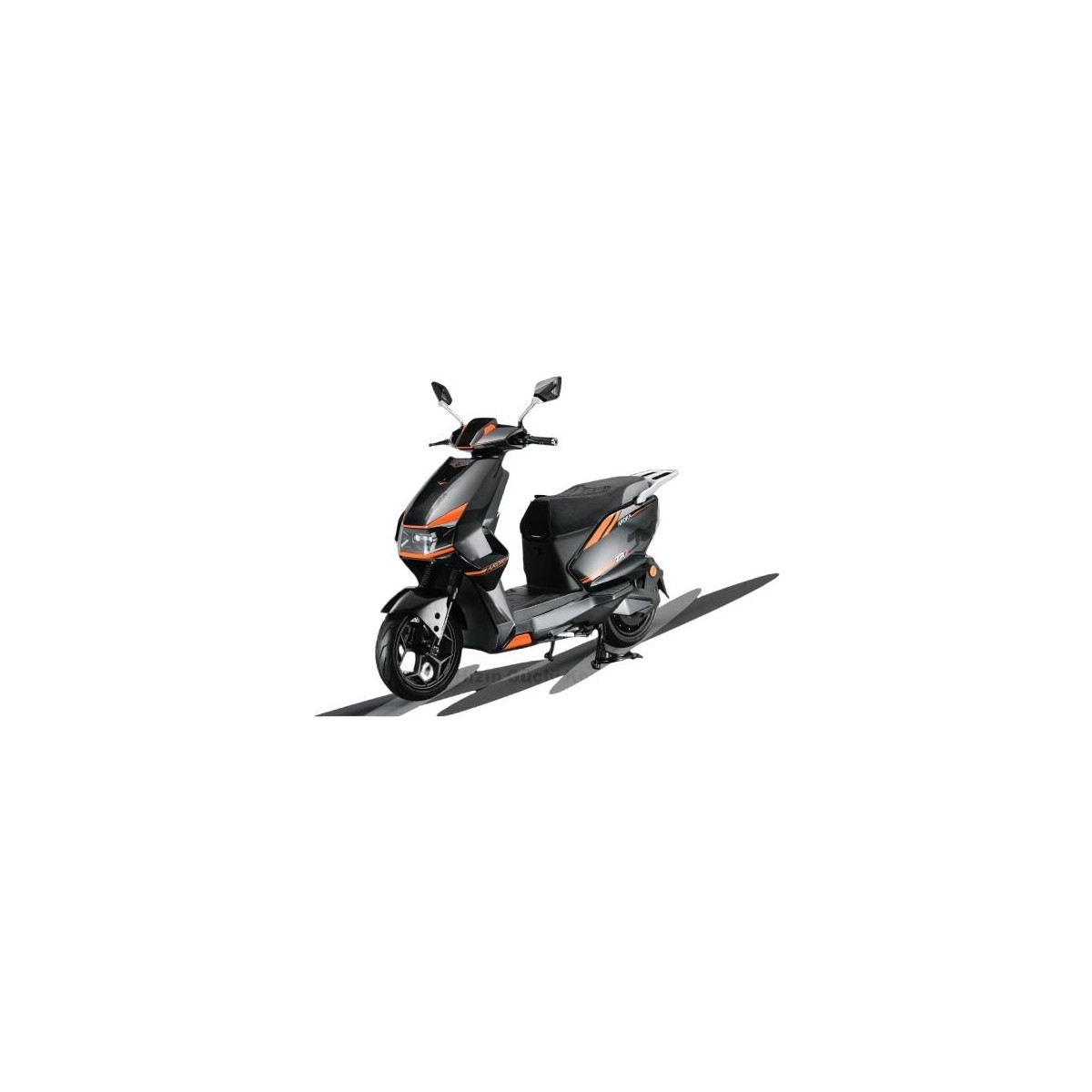 110000777368270.jpg Arora Zr7 Siyah/Turuncu Iki Tekerlekli Moped 72v35 Ah Batarya 298 Kg Taşıma Kapasitesi