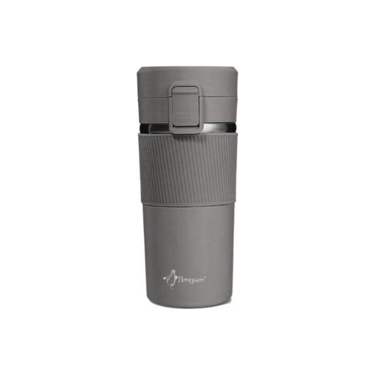 Penguen -3023 Gri Çelik Mug Termos 400 ml Uzun Ömürlü ve Dayanıklı Kullanım Sunar