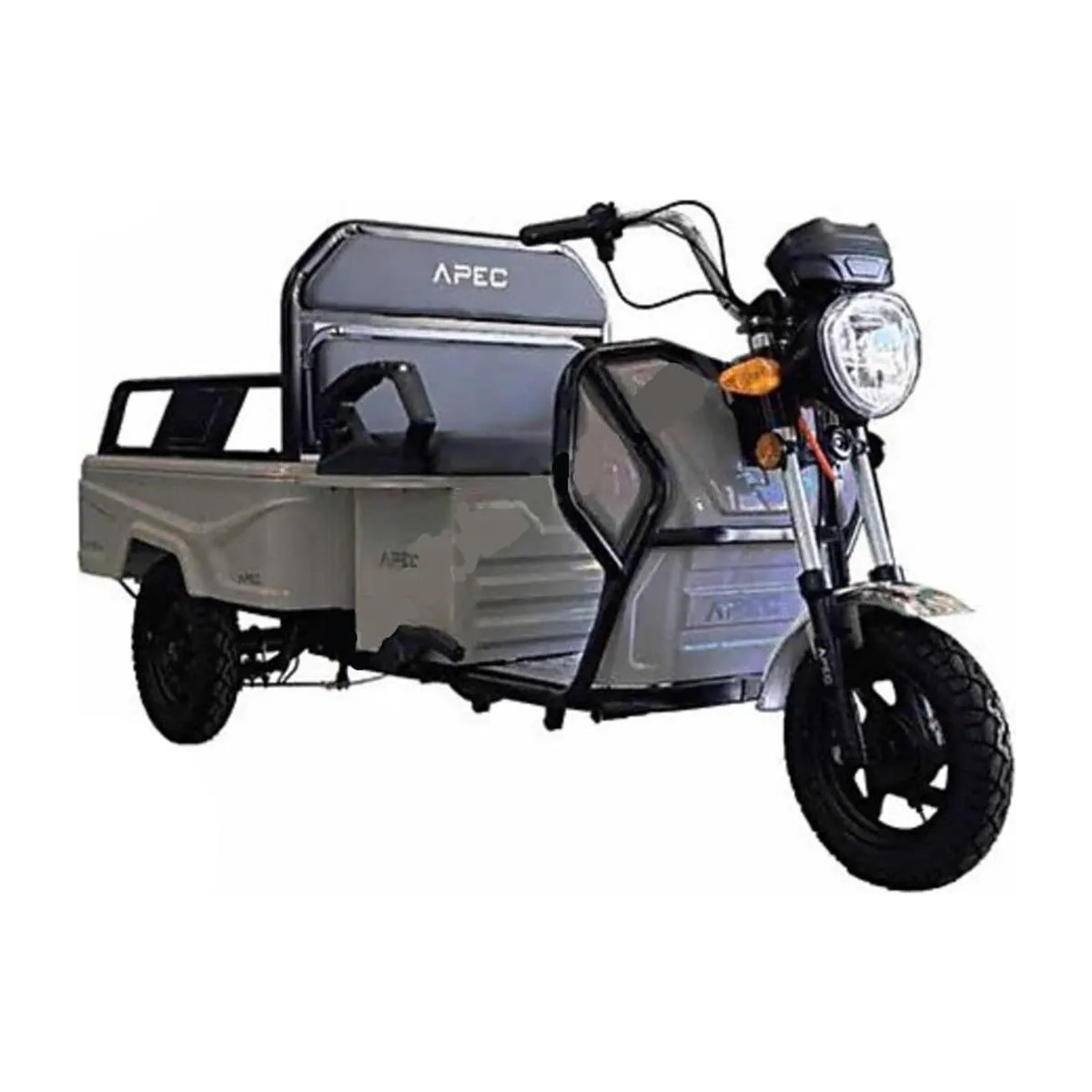110000921831425.jpg Apec Apt4 3 Teker. Moped Koyu Metalık Grı
