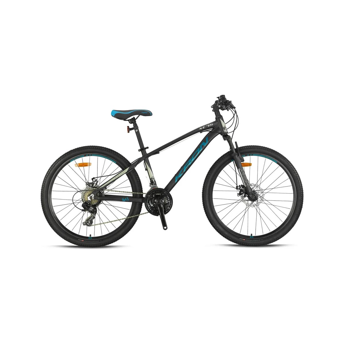 Kron  xc75-27.5jant-18 kadro-mekanık dısk-21 vites-mat siyah turkuazbej-2025model