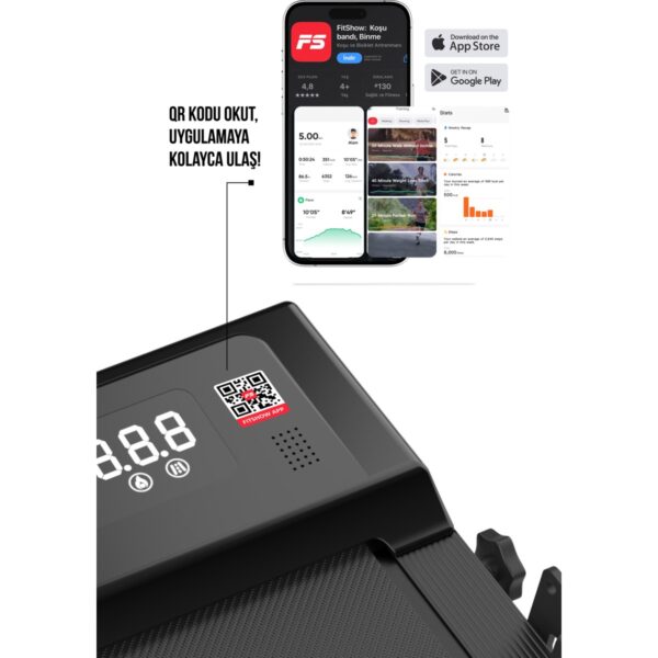 Walke W-FIT Uzaktan Kumandalı  Koşu Bandı 10 Km / Hz