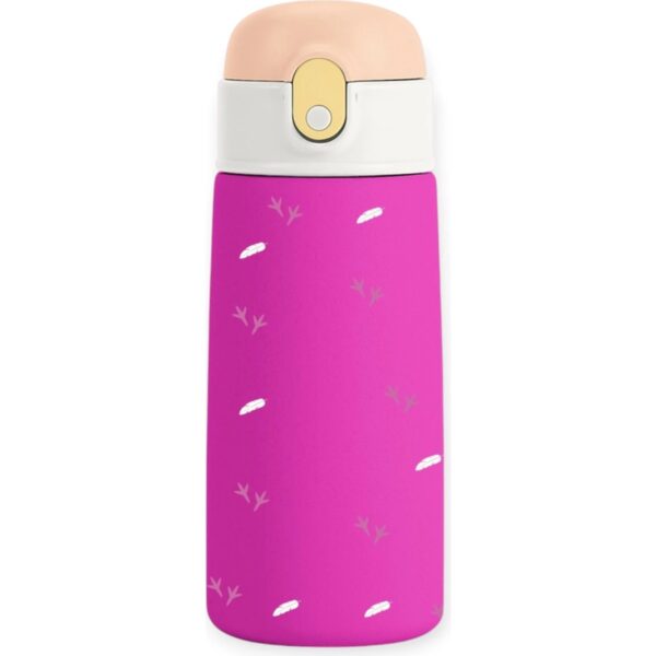 110001061951199.jpg SipnJoy Sipsquad Çocuk Termosu 480 ml Paslanmaz Çelik Pembe Renkli Eğlenceli Tasarım