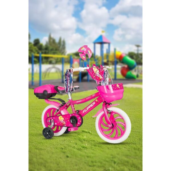 Flipper 15 Jant Pembe Kız Çocuk Bisikleti Vitessiz Eğlenceli Ve Güvenli Sürüş