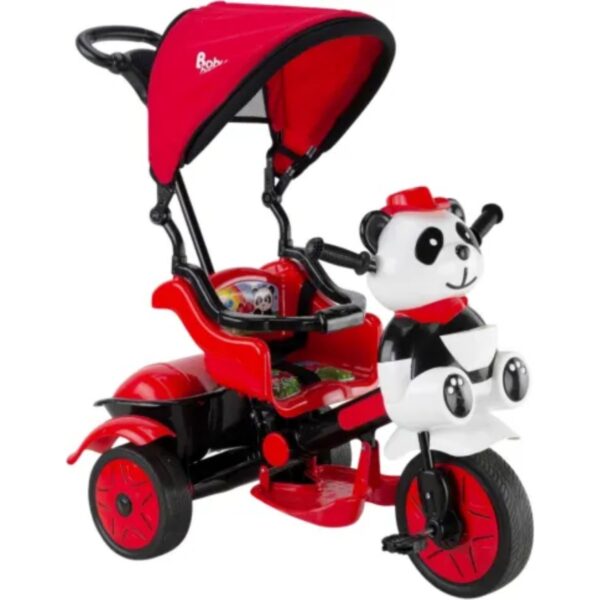 110001270614019.jpg Babyhope Little Panda Kırmızı Siyah Lüx Bisiklet 1-4 Yaş Arası Çocuklar İçin Güvenli ve Eğlenceli