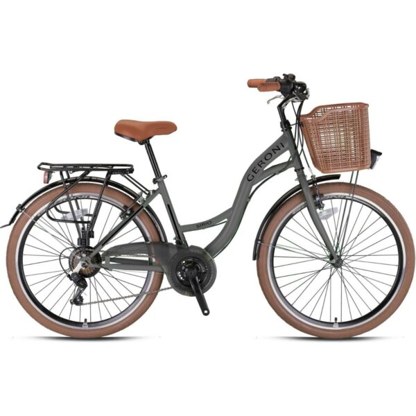 110001275135245.jpg Geroni Sırıo - 28" City Bike - 21 Vites - V.b. - Nardo Gri - Siyah - Shimano
