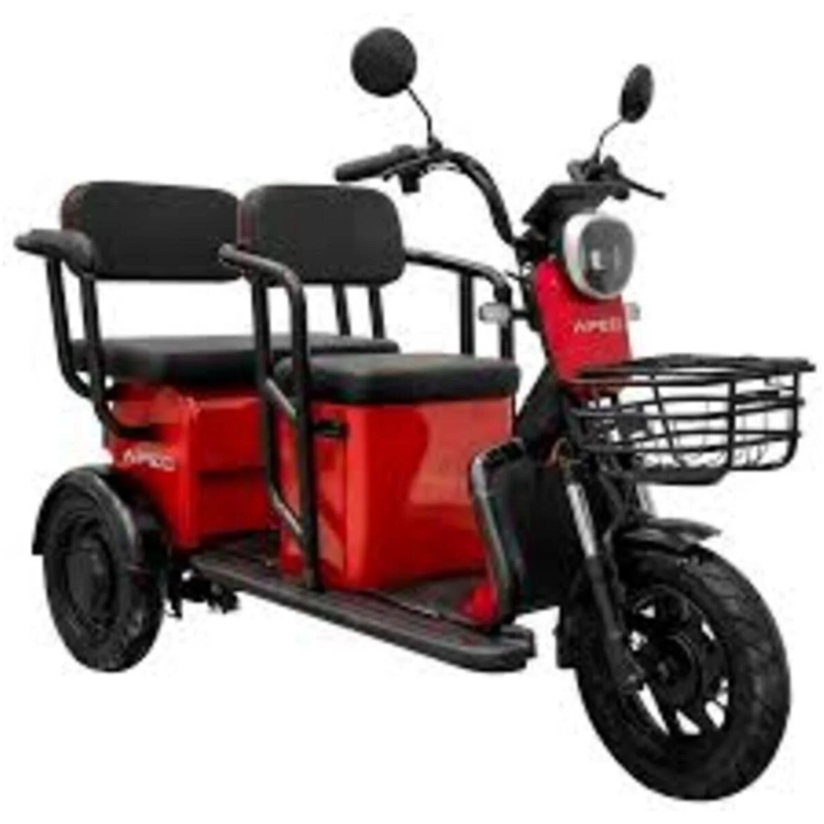 110001372109790.jpg Volta Apec Apm5 Elektrikli Moped Kırmızı 3 Tekerlekli 1000 W Batarya ile 20 kg Taşıma Kapasitesi