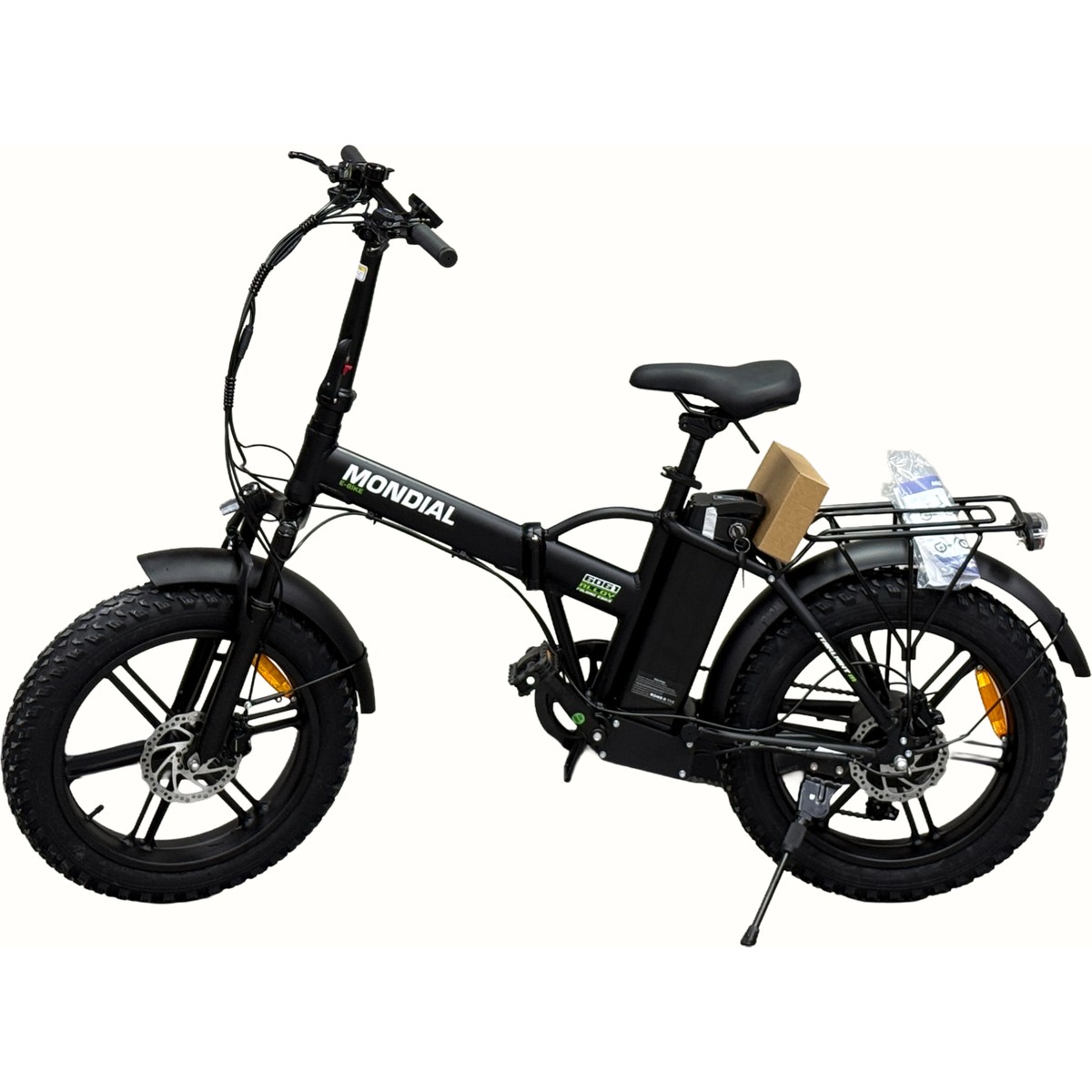Mondial Starlight M Katlanabilir E-Bike 20 inç Jantlı 7 Vitesli Elektrikli Bisiklet Siyah