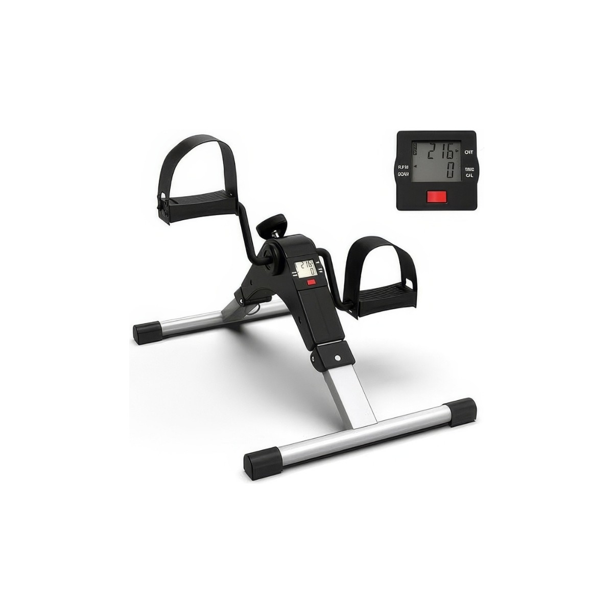 110001465611234.jpg Saravita Mini Taşınabilir El ve Ayak Egzersiz Kondisyon Bisikleti | Ayarlanabilir Dirençli, LCD Ekranlı Kondisyon Aleti