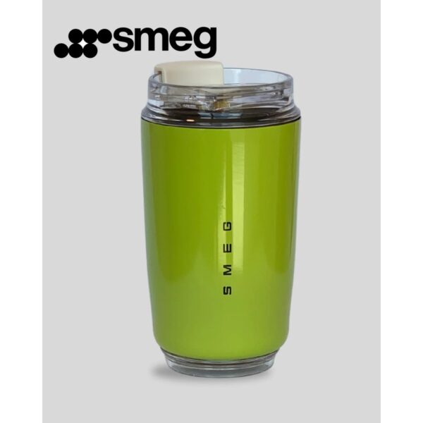 SkyNest Smeg Mug Bardak 240 ml Paslanmaz Çelik Sızdırmaz Termos Yeşil Renkli Tasarım TERMOS240ML