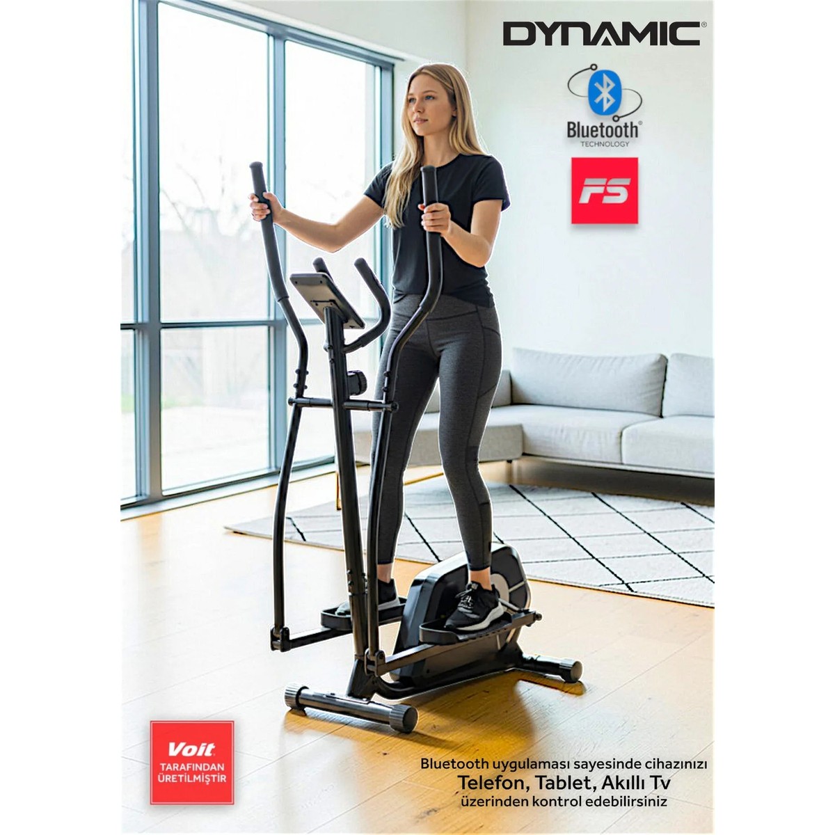 110001552237114.jpg Dynamic Voit Garantili SC300 Smart Bluetooth'lu Manyetik Eliptik Kondisyon Bisikleti, Sessiz Çalışır, Elden Nabız Ölçer