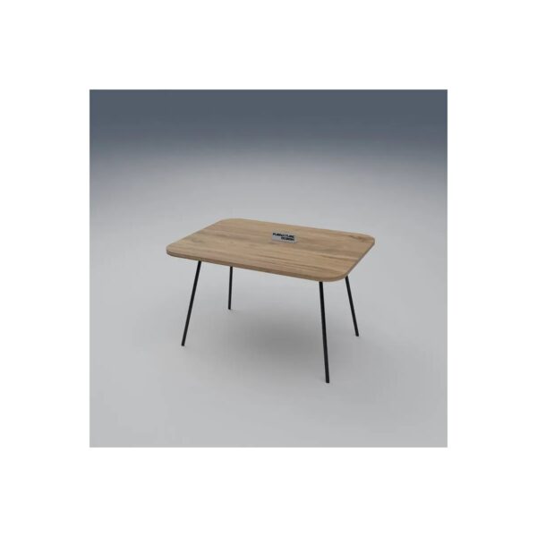 110001567568867.jpg Bofigo Çam Desenli Katlanır Masa Ahşap Metal 60 x 80 cm Balkon Bahçe Piknik Masası