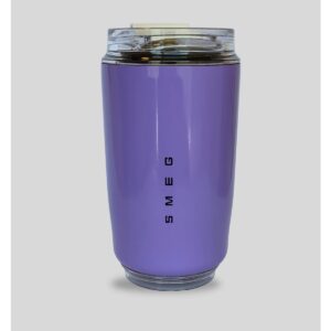 Skynest Smeg Mug Termos 240 ml Paslanmaz Çelik Özellikli Mor Renkli Sızdırmaz Tasarım