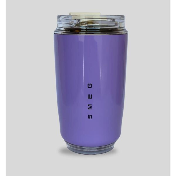 Skynest Smeg Mug Termos 240 ml Paslanmaz Çelik Özellikli Mor Renkli Sızdırmaz Tasarım