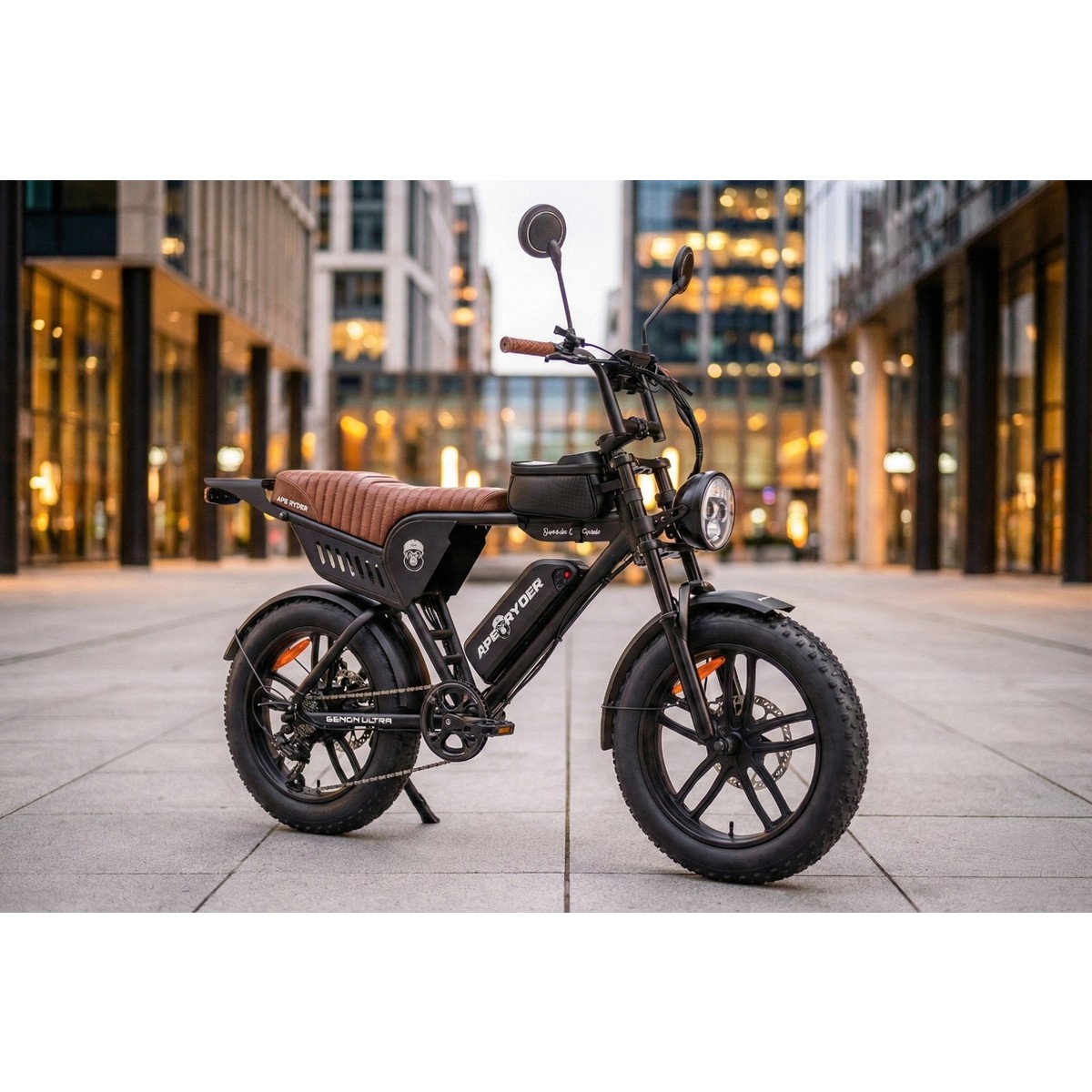 Ape Ryder Genon Ultra 750W Elektrikli Bisiklet Ayna Çanta ve El Gazı Hediyeli
