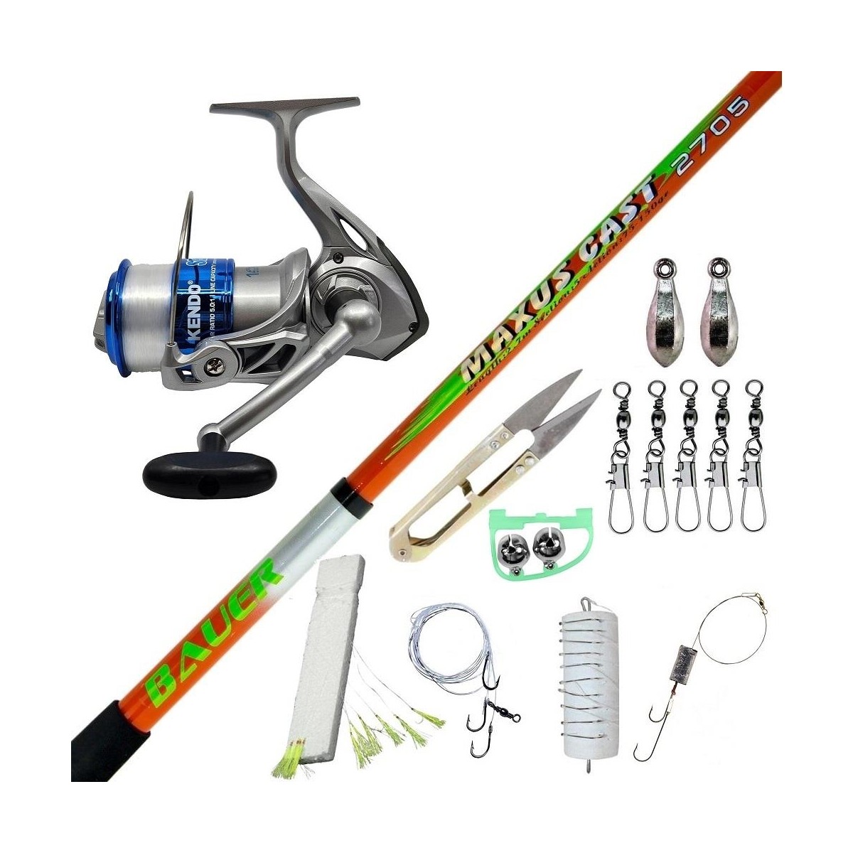 110001637048212.jpg Bauer Maxuscast 350CM 100-250GR Kendo Sea Power 6000 Olta Takımı Seti