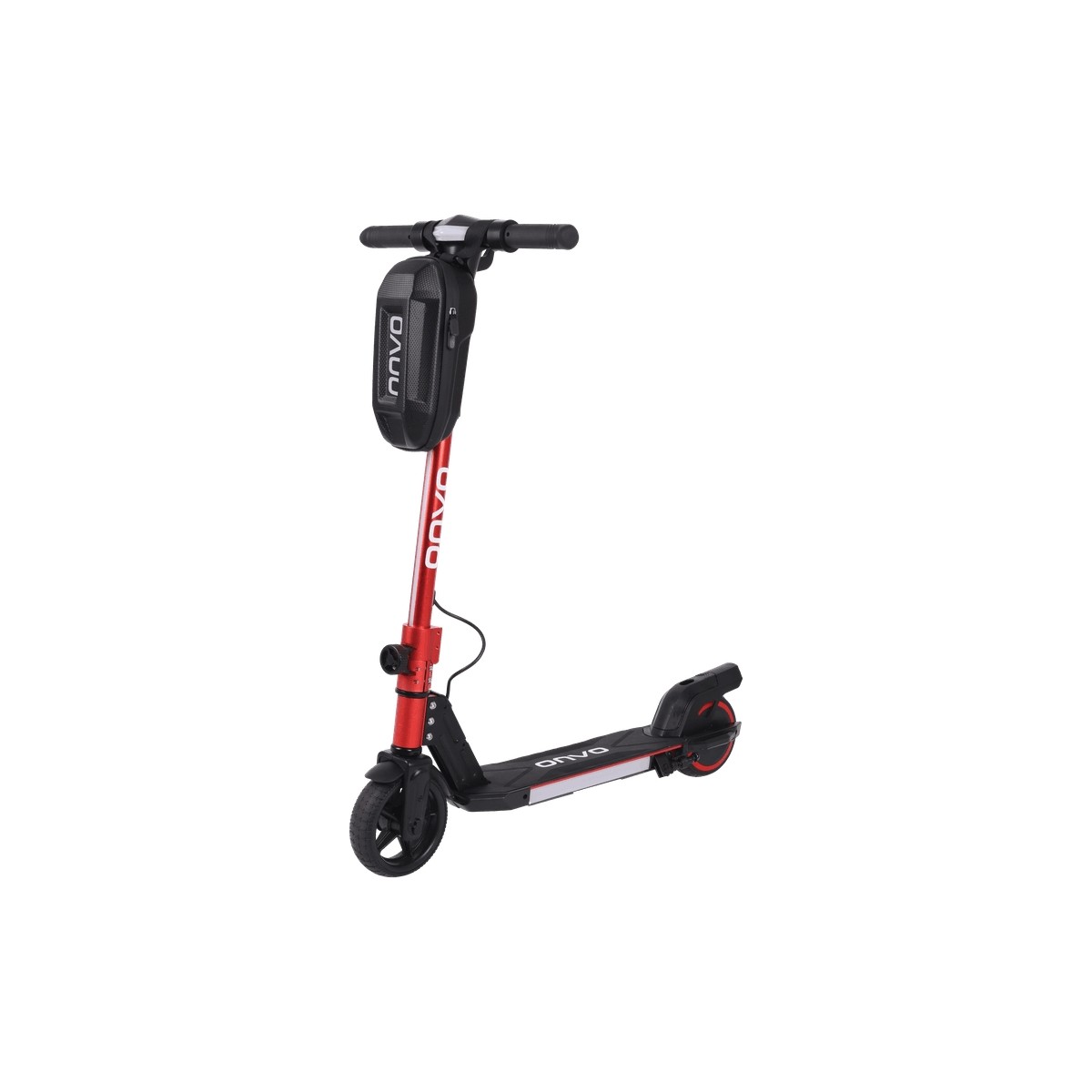 110001659541061.jpg Onvo Kx-01 150W Elektrikli Çocuk Scooter 10-16 km/h Hız ve Katlanabilir Tasarım Kırmızı