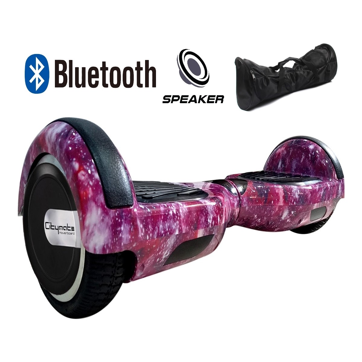 110001742100161.jpg Citymate Smart Balance Elektrikli Kaykay Hoverboard Çanta Hediyeli Bluetooth Hoparlörlü Desenli