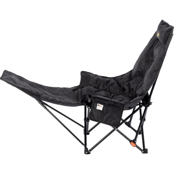 110001770278562.jpg Funky Chairs Stella 4 Kademeli Ayarlanabilen, Ayak Uzatmalı, 500 gr Elyaf Dolgulu, Bardaklıklı, Eşya Cepli, Taşıma Çantalı, Yatabilen Portatif Şezlong Tipi Plaj Kamp Bahçe Sandalyesi -Siyah