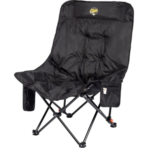 110001770278564.jpg Funky Chairs Stella 4 Kademeli Ayarlanabilen, Ayak Uzatmalı, 500 gr Elyaf Dolgulu, Bardaklıklı, Eşya Cepli, Taşıma Çantalı, Yatabilen Portatif Şezlong Tipi Plaj Kamp Bahçe Sandalyesi -Siyah