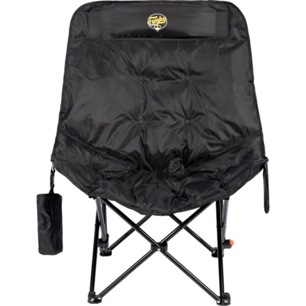 110001770278565.jpg Funky Chairs Stella 4 Kademeli Ayarlanabilen, Ayak Uzatmalı, 500 gr Elyaf Dolgulu, Bardaklıklı, Eşya Cepli, Taşıma Çantalı, Yatabilen Portatif Şezlong Tipi Plaj Kamp Bahçe Sandalyesi -Siyah